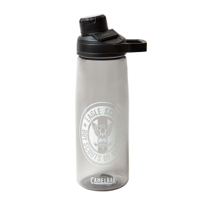Camelbak 25oz Chute Water Bottle in Gray featuing Eagle Scouts logo in white
